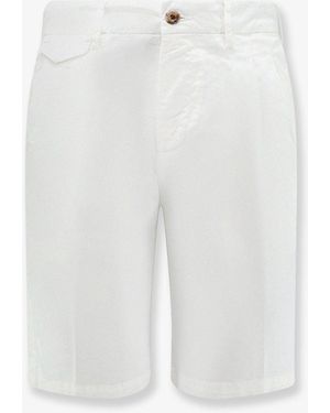 NUGNES 1920 Stretch Cotton Bermuda Shorts - White