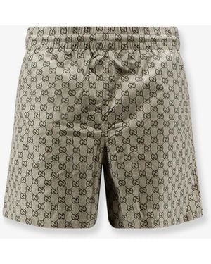 Gucci Poplin Bermuda Shorts - Natural