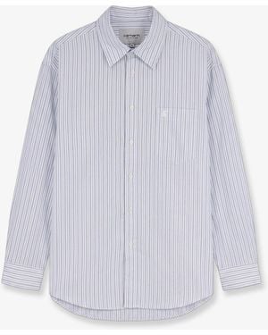 Carhartt Keene Striped Cotton Shirt - White