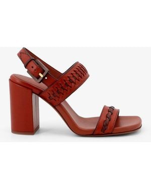 Zimmermann Alchemy 85 Leather Sandals - Red