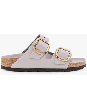 Birkenstock Arizona Big Buckle Leather Sandals - White