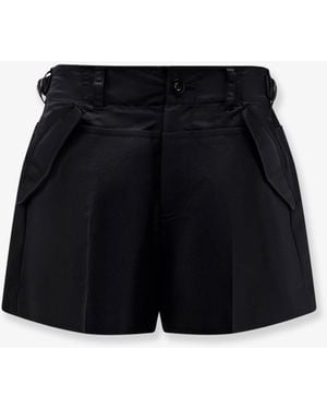 Sacai Wool Blend Shorts - Black