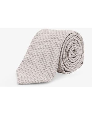 NUGNES 1920 Silk Tie - White