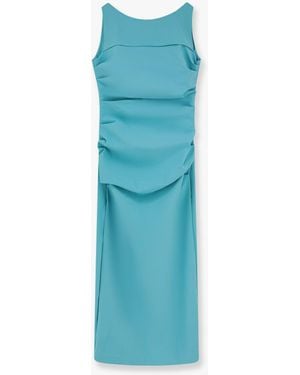 Chiara Boni Koyo Stretch Jersey Long Dress - Blue