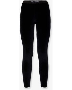 Tom Ford Velvet Leggings - Black