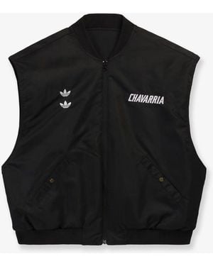 ADIDAS X WILLY CHAVARRIA Reversible Nylon Sleeveless Jacket - Black