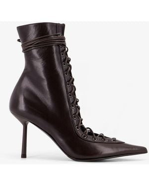 Le Silla Colette Leather Ankle Boots - Black