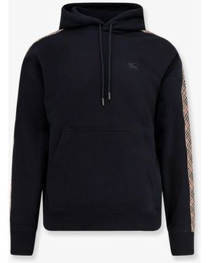 Burberry Cotton Hooded Sweatshirt - Blue