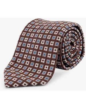 NUGNES 1920 Silk Tie - White