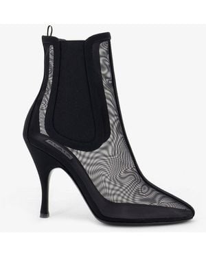 Alaïa Mesh Chelsea Boots - Black