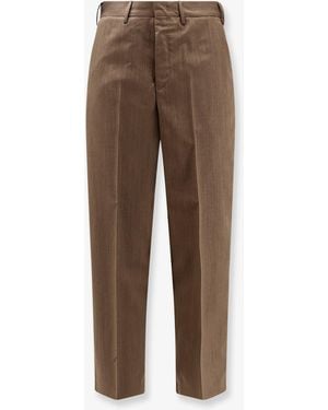 PT Torino Dandy Deluxe Virgin Wool Trousers - Brown
