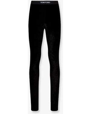 Tom Ford Velvet Leggings - Black