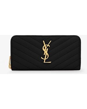 Saint Laurent Leather Wallet - Black