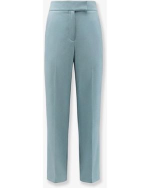 JOSEPH Aix Viscose And Linen Pants - Blue