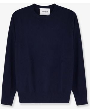 Soft Goat Cashmere Jumper - Blue