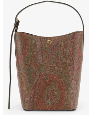 Etro Essential Paisley Jacquard Handbag - Brown