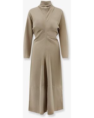 TOTEME Viscose Dress With Scarf - Natural