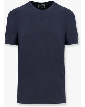 Tシャツ・カットソー GIORGIO ARMANI Icon stretch viscose t-shirt Blu Giorgio Armani Icon Stretch Viscose T-Shirt in Blue for Men