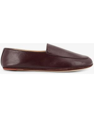 Loro Piana Anton Walk Leather Loafers - Brown