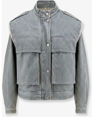 Isabel Marant Edany Cotton Twill Jacket - Grey