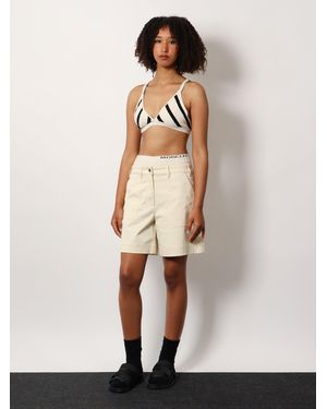 Tシャツ・カットソー MONCLER Top and culotte striped cotton blend set Bianco Moncler Top And Culotte Striped Cotton Blend Set in White | Lyst