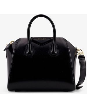 Givenchy Antigona Mini Leather Shoulder Bag - Black