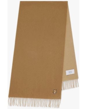 Maison Kitsuné Double-Faced Virgin Wool Scarf - Natural