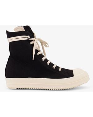 【RICK OWENS】大人気!! ☆ユニセックス ハイトップスニーカー☆ リック・オウエンスDRKSHDW「アブストラクトハイトップブラック