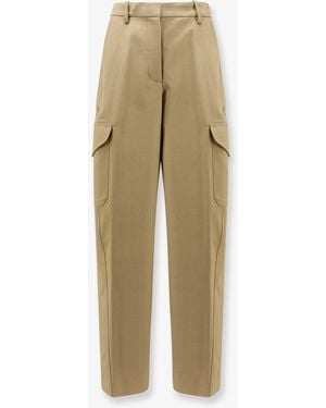 Givenchy Cotton And Wool Cargo Trousers-Donna - Neutro
