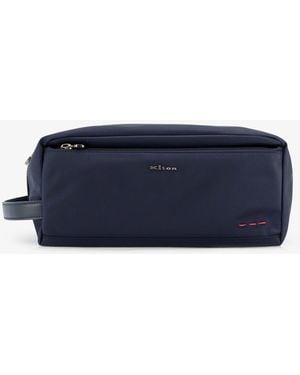 Kiton Nylon Beauty Case - Blue