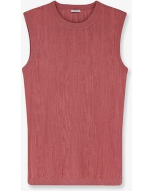 JOSEPH Calife Silk And Cotton Tank Top - Pink