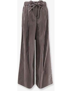 Dolce & Gabbana Dolce & Gabbana Pyjamas Striped Poplin Trousers - Brown