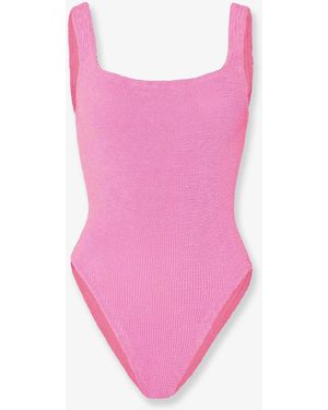 Hunza G Crinkle One-Piece Swimsuit - Pink