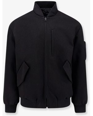 Hevò Castro Cotton Bomber Jacket - Black