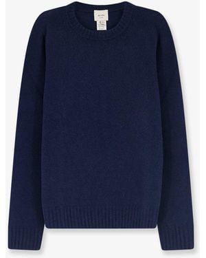Alysi Merino Wool And Cashmere Blend Sweater - Blue