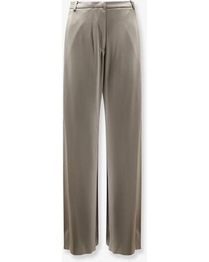 Alysi Satin Trousers - Grey