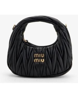 Miu Miu Mini Borsa Hobo Wander - Nero