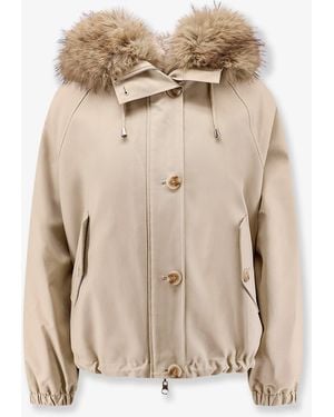VALENTINI 1972 Reversible Faux Fur Parka Jacket - Natural