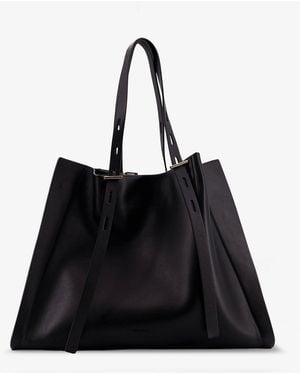 MINOBOSSI Paula Leather Shoulder Bag - Black