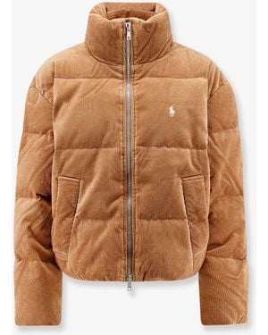 Polo Ralph Lauren Corduroy Down Jacket - Brown