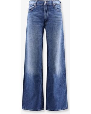 Mother The Rerun Zip Sneak Jeans - Blue