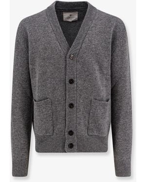 Seven Gauge Wool Cardigan - Gray