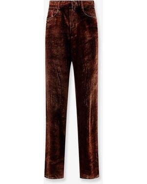 Pierre Louis Mascia Kandox Iridiscent Chenille Trousers - Brown