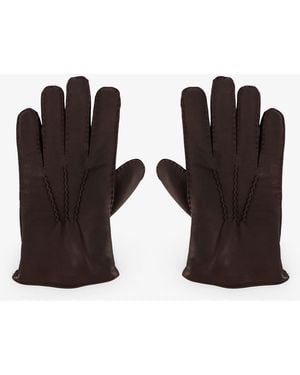 Orciani Leather Gloves - Brown