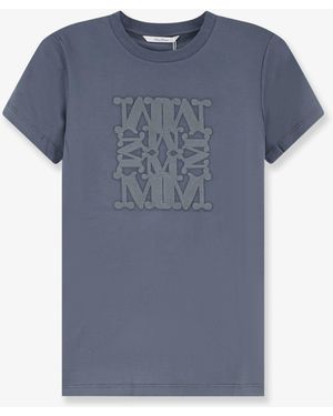 Max Mara Mxmgiovane Cotton T-Shirt - Blue