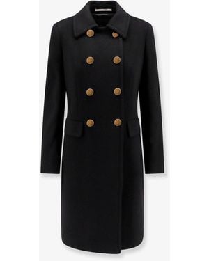 Tagliatore Hennie Virgin Wool And Cashmere Coat - Black