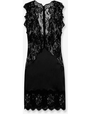 Dolce & Gabbana Lace And Satin Dress - Black
