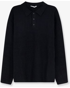 Hevò Viscose Blend Polo Shirt - Black