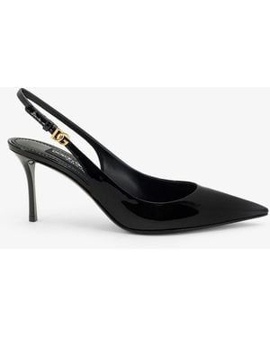 Dolce & Gabbana Patent Leather Court Shoes - Black