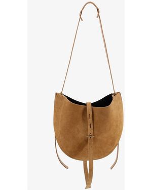 MINOBOSSI Suede Crossbody Bag - White